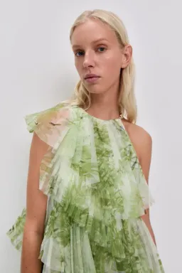 🌿 NEW AJE Westlyn Gown – Olive Native Floral Green – Size 14 Maxi Dress🌿 for rent on The Volte - image 8