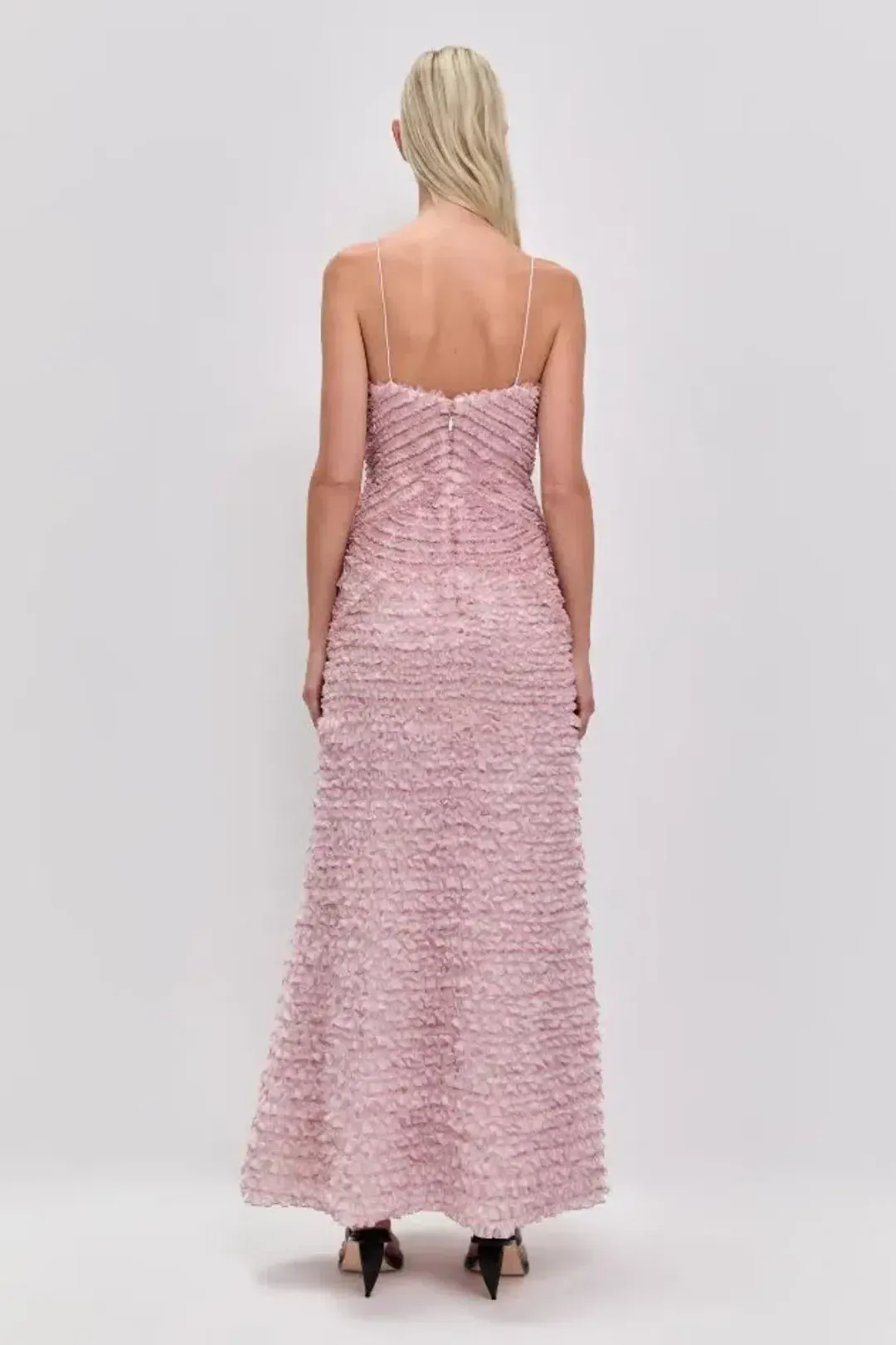 🩷🌸 NEW AJE Amaris Evening Gown – Rosewater Pink – Size 12 Formal Evening Maxi Dress🌸🩷 for rent on The Volte - main image