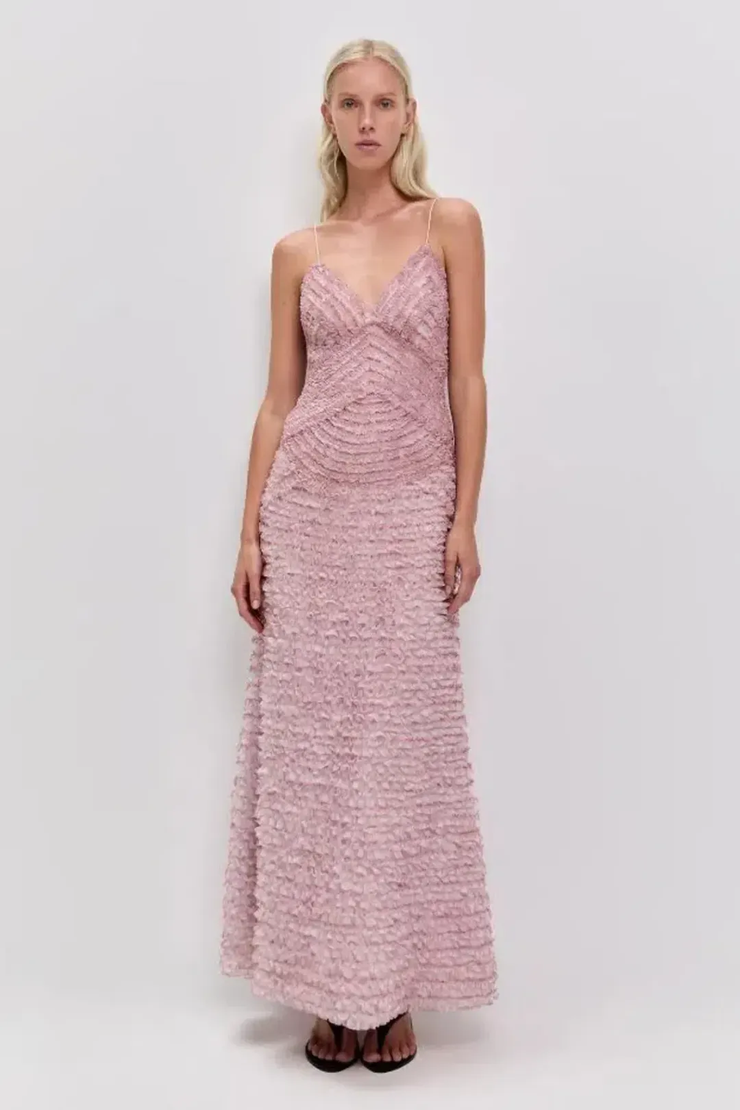 🩷🌸 NEW AJE Amaris Evening Gown – Rosewater Pink – Size 12 Formal Evening Maxi Dress🌸🩷 for rent on The Volte - main image