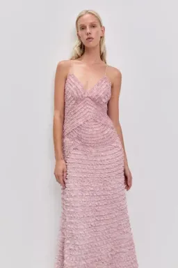🩷🌸 NEW AJE Amaris Evening Gown – Rosewater Pink – Size 12 Formal Evening Maxi Dress🌸🩷 for rent on The Volte - image 6