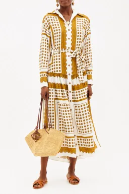 Zimmermann Dot Scarf Midi Shirt Dress Size 1 AU 10 for rent on The Volte - image 2