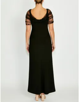 Anthea Crawford Isla Black Gown Size 12 AU for rent on The Volte - image 4