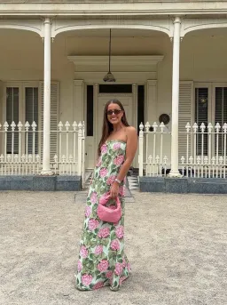 Alessia Dress | Pink Jardin - Size 8 for rent on The Volte - image 4