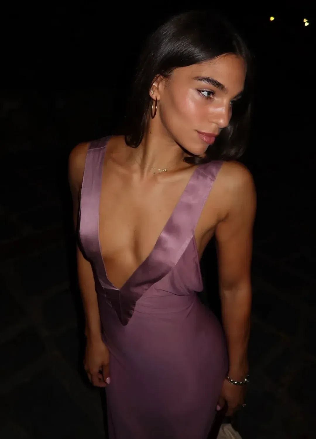 Ance Gria rose gown size XS for rent on The Volte - main image