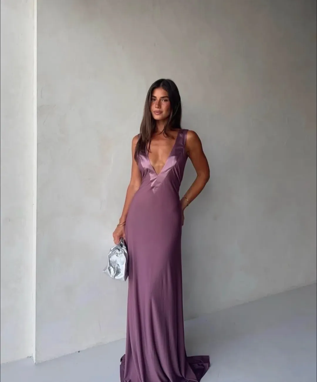 Ance Gria rose gown size XS for rent on The Volte - main image