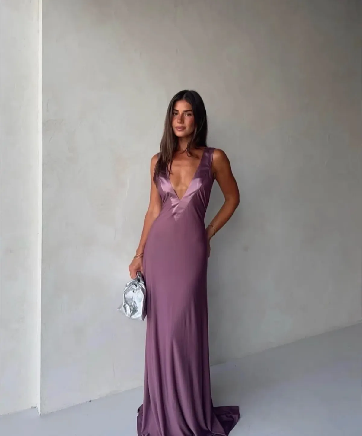 Ance Gria rose gown size XS for rent on The Volte - main image