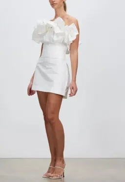 Rachel Gilbert Freida Mini Dress Ivory Size 2/AU 10 for rent on The Volte - image 1