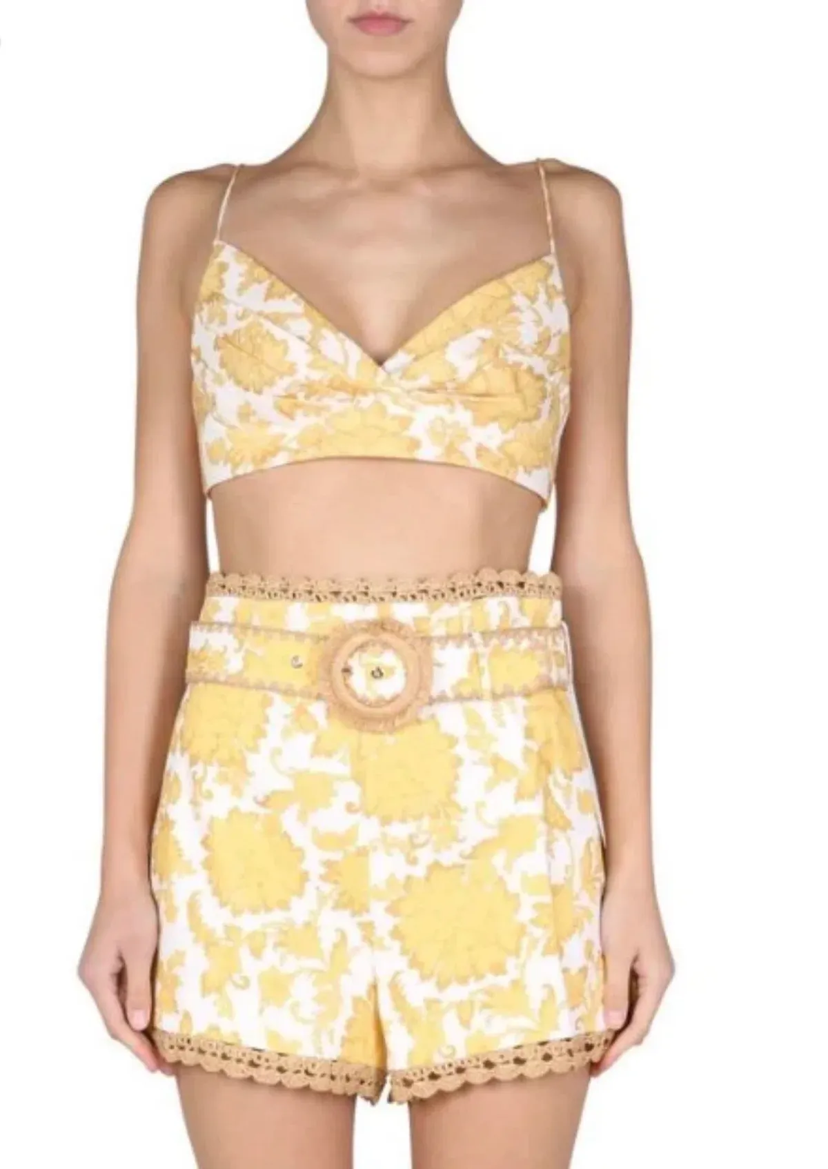 Zimmermann Postcard Bustier Size 0 (AU 8) & Short Size 2 (AU 12) Set for rent on The Volte - main image
