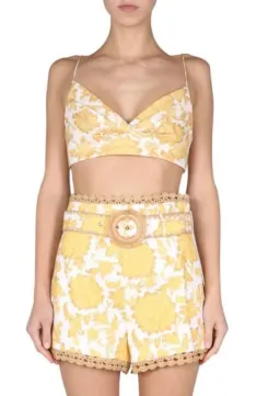 Zimmermann Postcard Bustier Size 0 (AU 8) & Short Size 2 (AU 12) Set for rent on The Volte - image 1