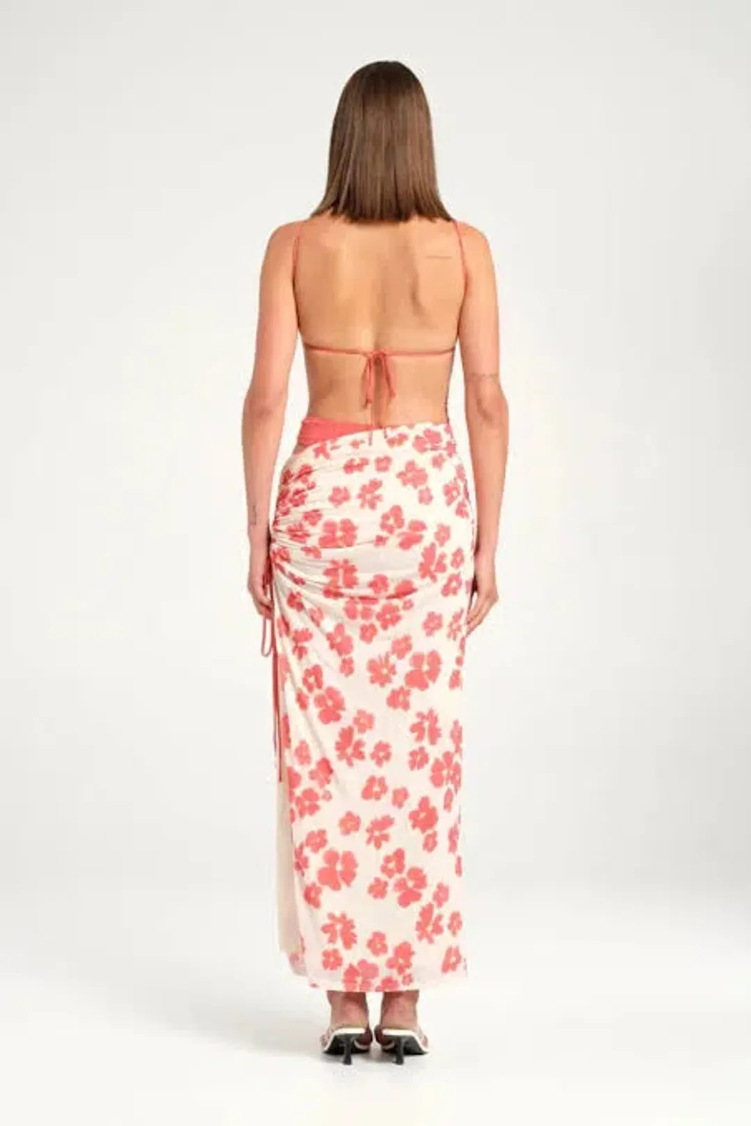 BENNI Miro Maxi Dress In Blushwood | Size AU 8 for rent on The Volte - main image