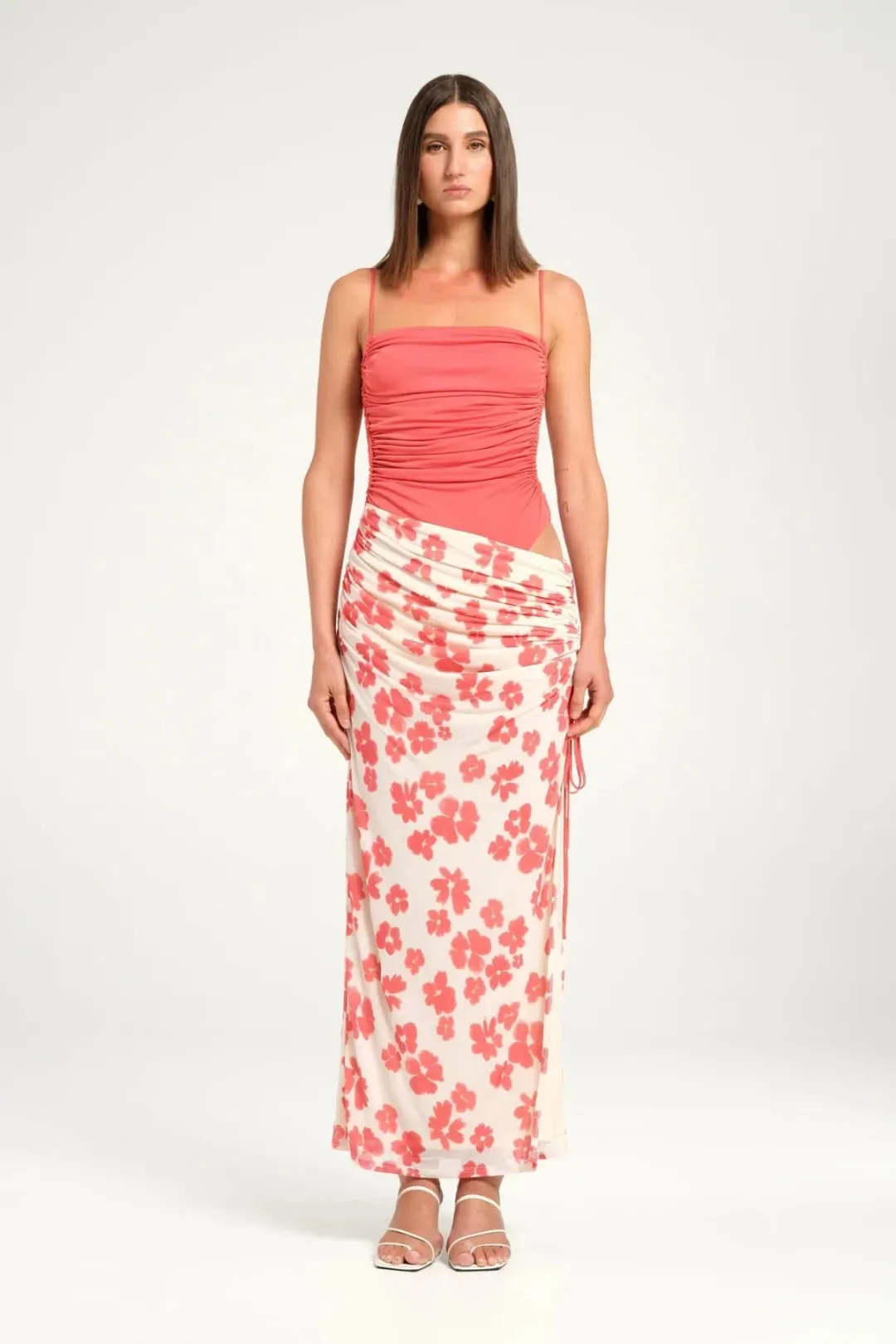 BENNI Miro Maxi Dress In Blushwood | Size AU 8 for rent on The Volte - main image