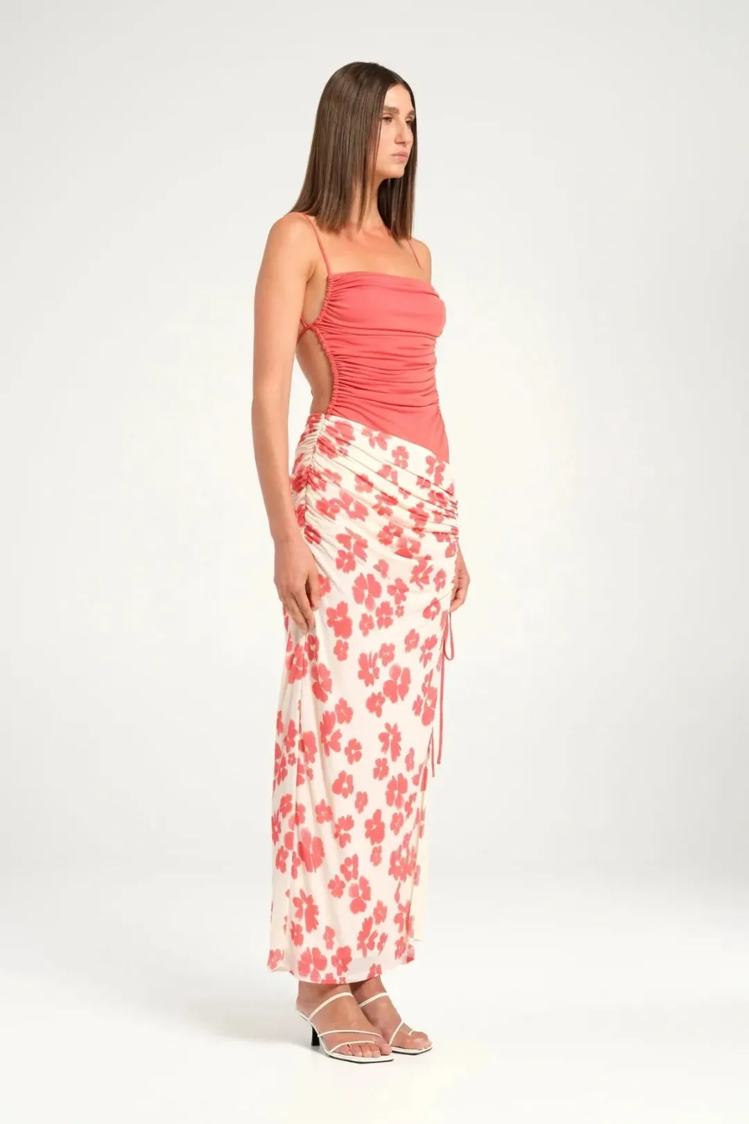 BENNI Miro Maxi Dress In Blushwood | Size AU 8 for rent on The Volte - main image