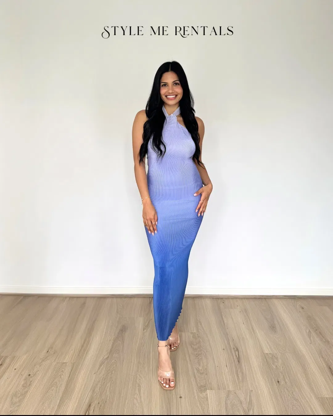 L'idée Klum Midi Dress Ocean Size 6 for rent on The Volte - main image
