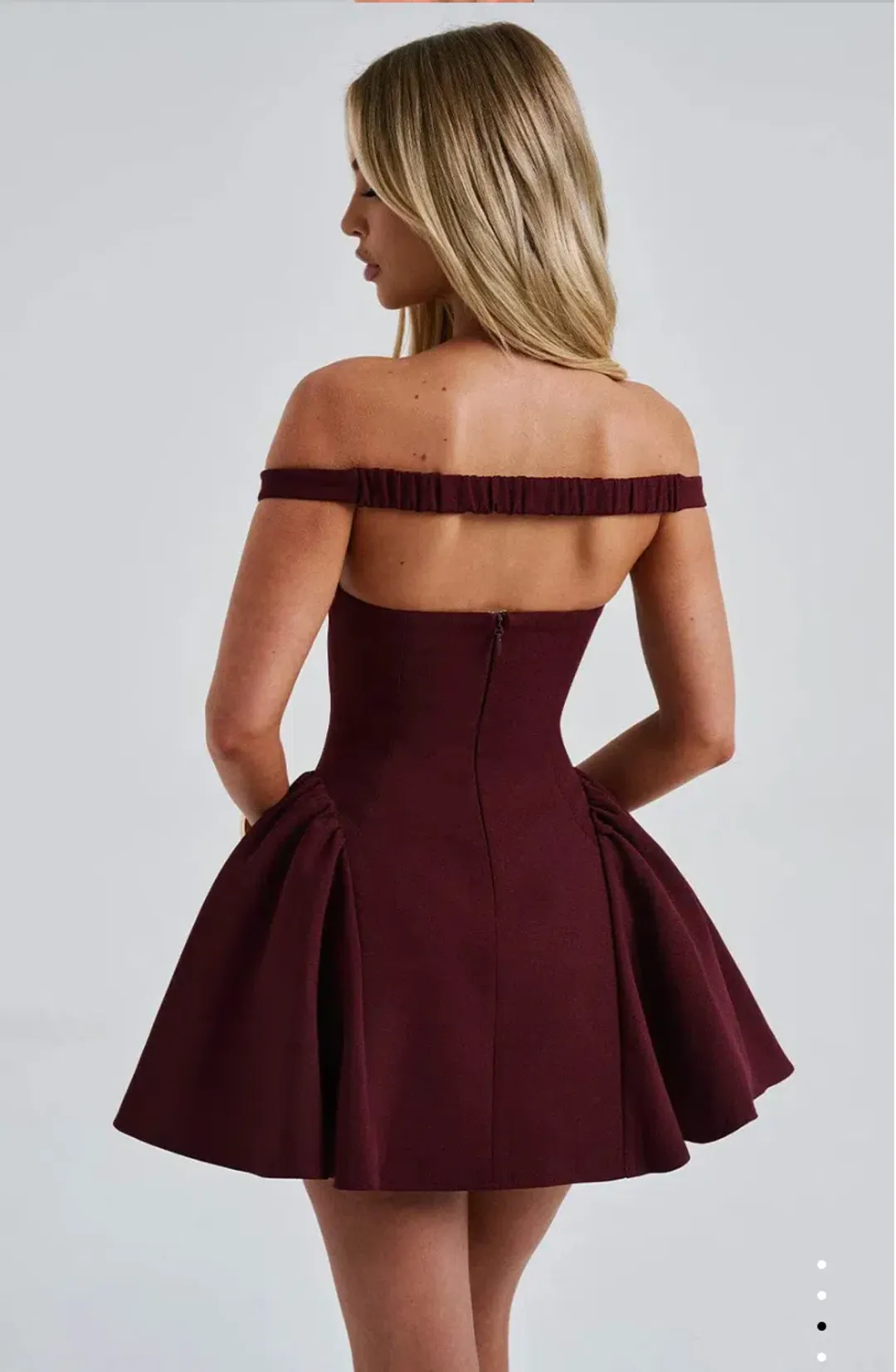 BabyBoo - Marla Mini Dress - Cherry Lacquer - Size 8 AU/S for rent on The Volte - main image