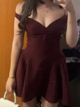 BabyBoo - Marla Mini Dress - Cherry Lacquer - Size 8 AU/S for rent on The Volte - image 4