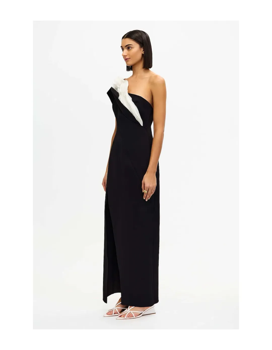 Acler Droxford Maxi Dress; black; size 8 for rent on The Volte - main image