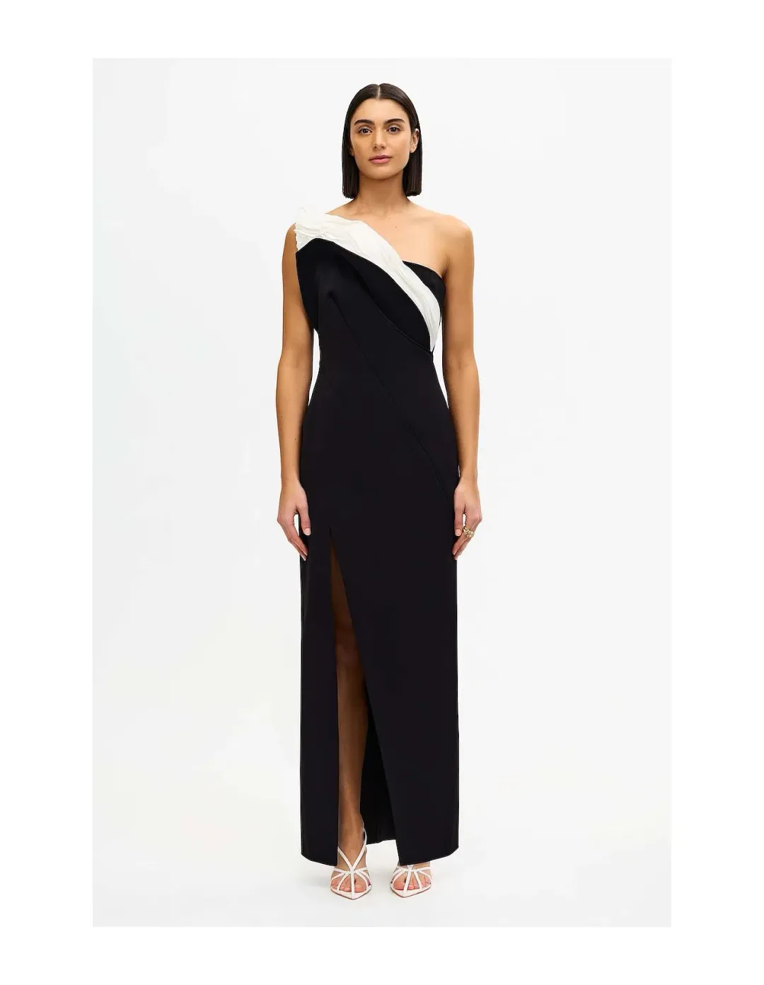 Acler Droxford Maxi Dress; black; size 8 for rent on The Volte - main image