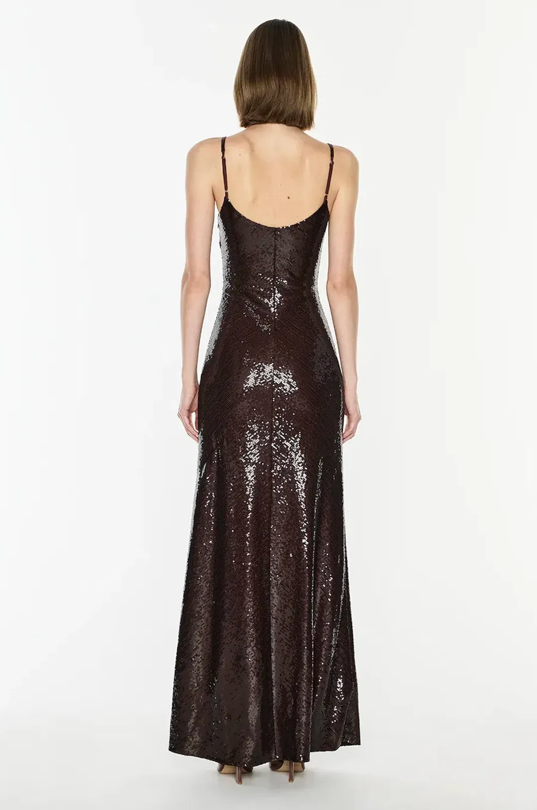 Dream Maker Slip Dress | Espresso - Size 6 for rent on The Volte - main image