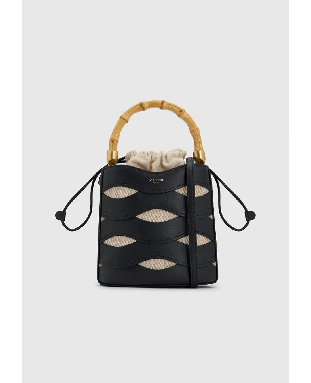 Oroton Leigh Ric Rac Bucket Bag for rent on The Volte - main image