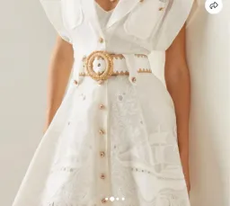 Zimmermann Postcard Mini dress White Size 1/AU 10 for rent on The Volte - image 2
