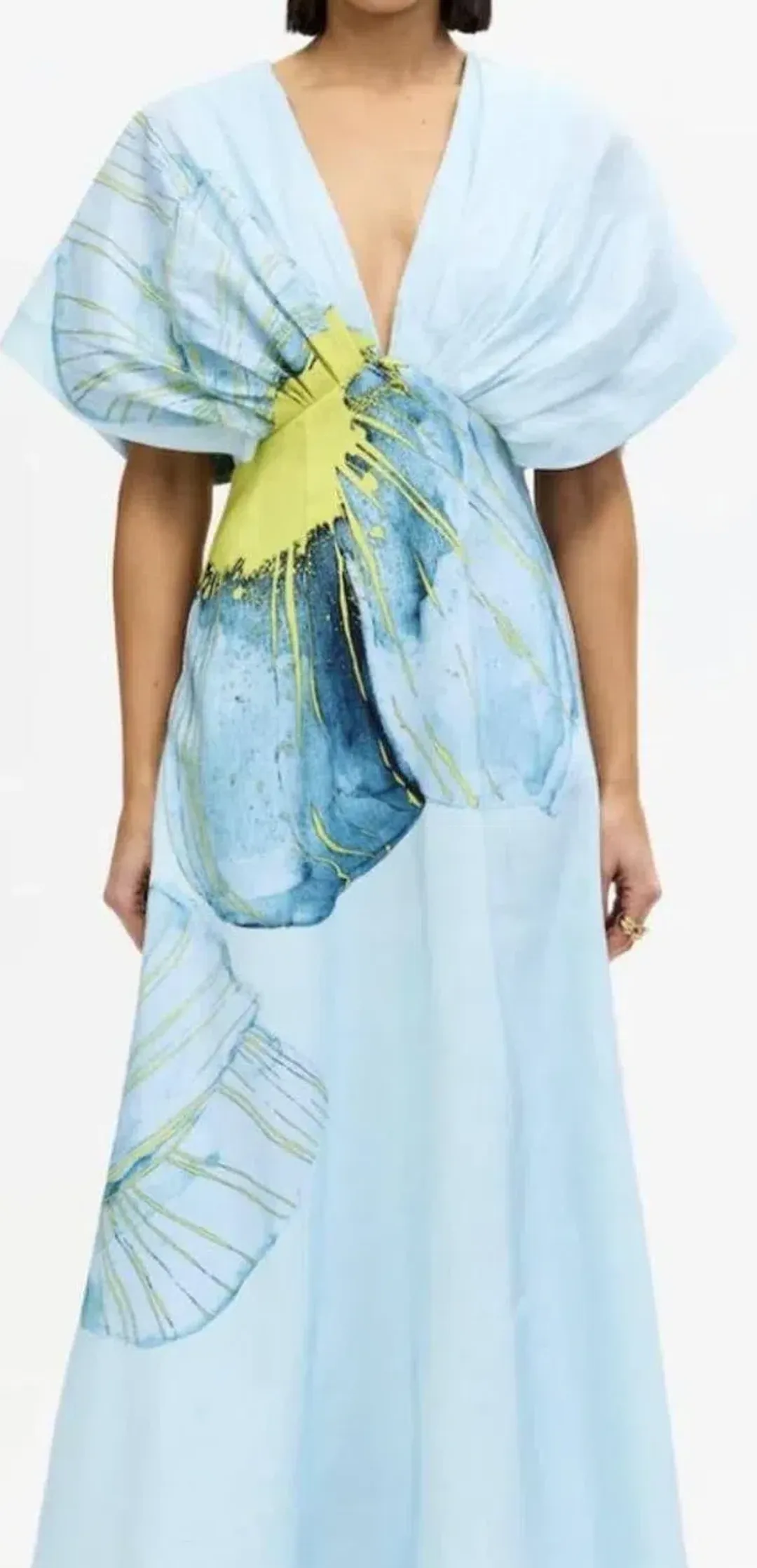 ACLER GLAMORGAN MAXI DRESS BLUE SIZE 12 for rent on The Volte - main image