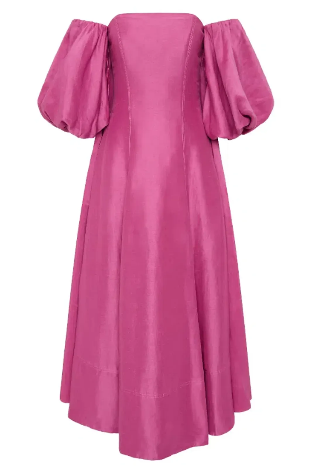 Aje Incarnation Midi Dress Magenta Size AU 12  for rent on The Volte - main image