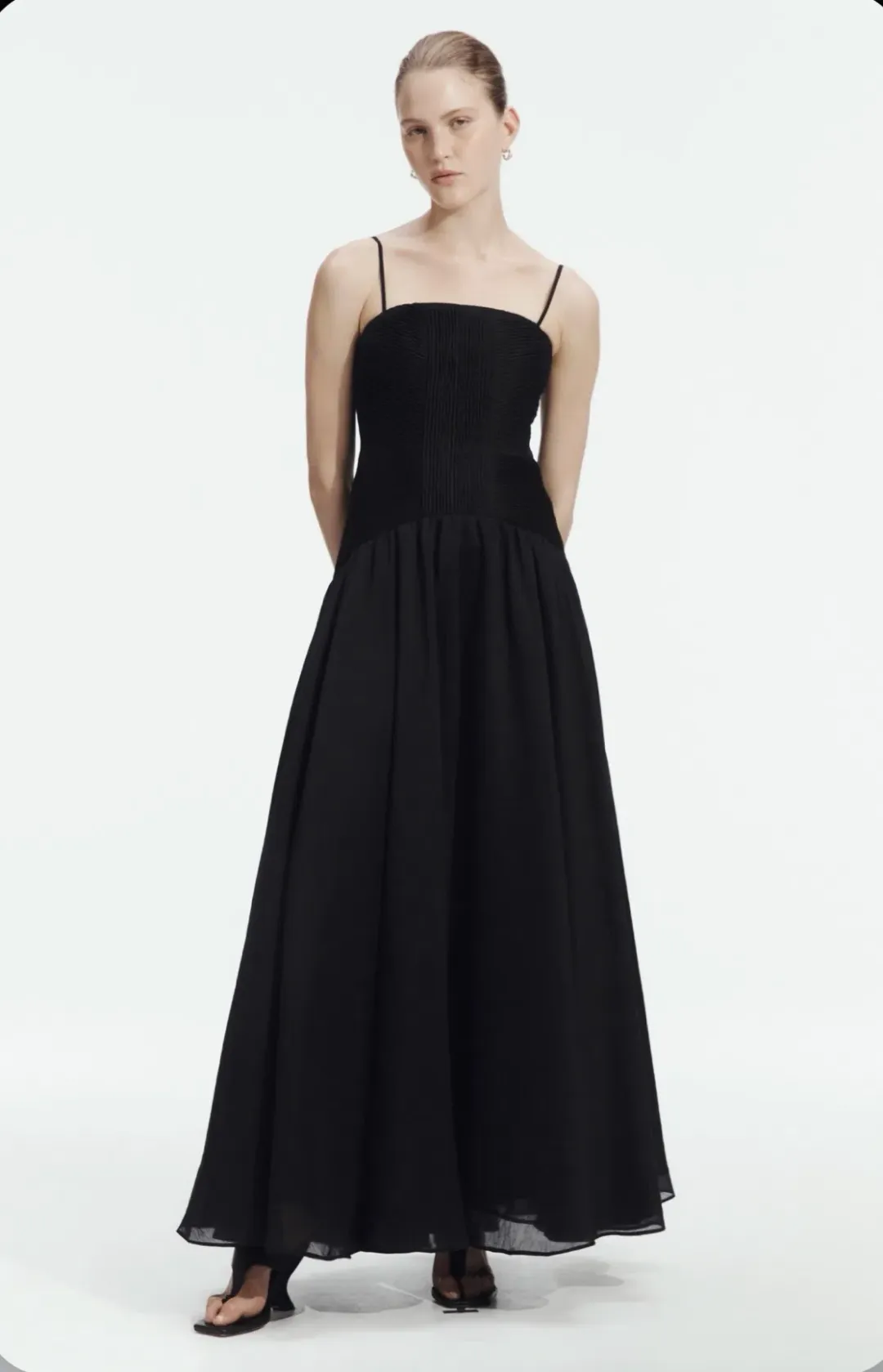 AJE - Contour Gown in Black Size 8 for rent on The Volte - main image