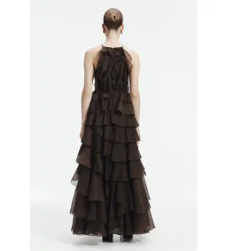 Aje Cleo Gown in Carob Size 8 for rent on The Volte - image 2
