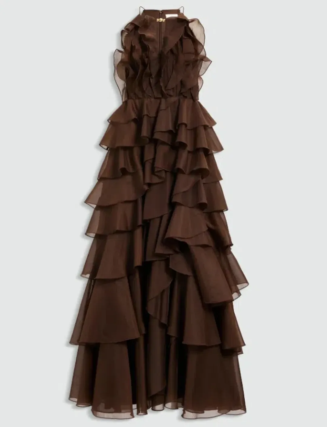 Aje Cleo Gown in Carob Size 12 for rent on The Volte - main image