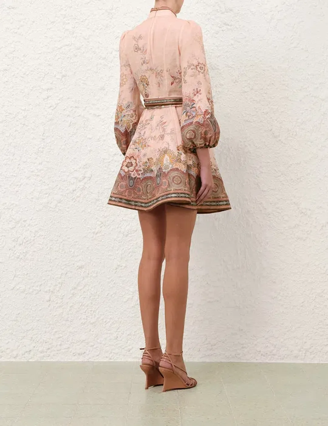 ZIMMERMANN ALCHEMY BUTTON MINI DRESS for rent on The Volte - main image