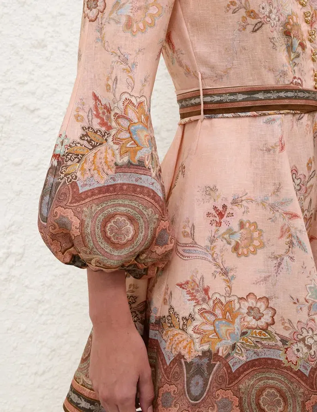 ZIMMERMANN ALCHEMY BUTTON MINI DRESS for rent on The Volte - main image