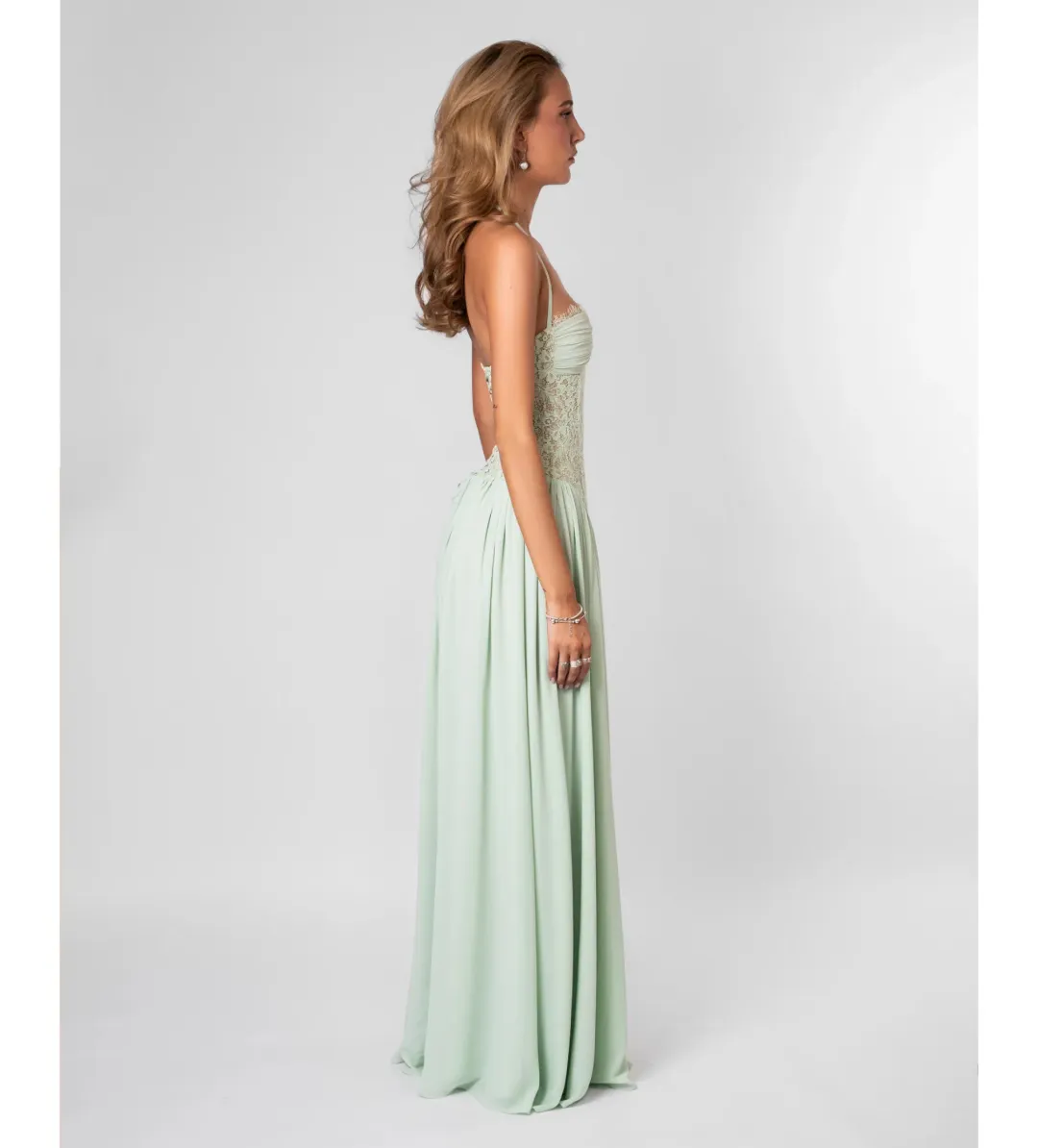 Fenity Faye Maxi Dress Mint Size 6 for rent on The Volte - main image
