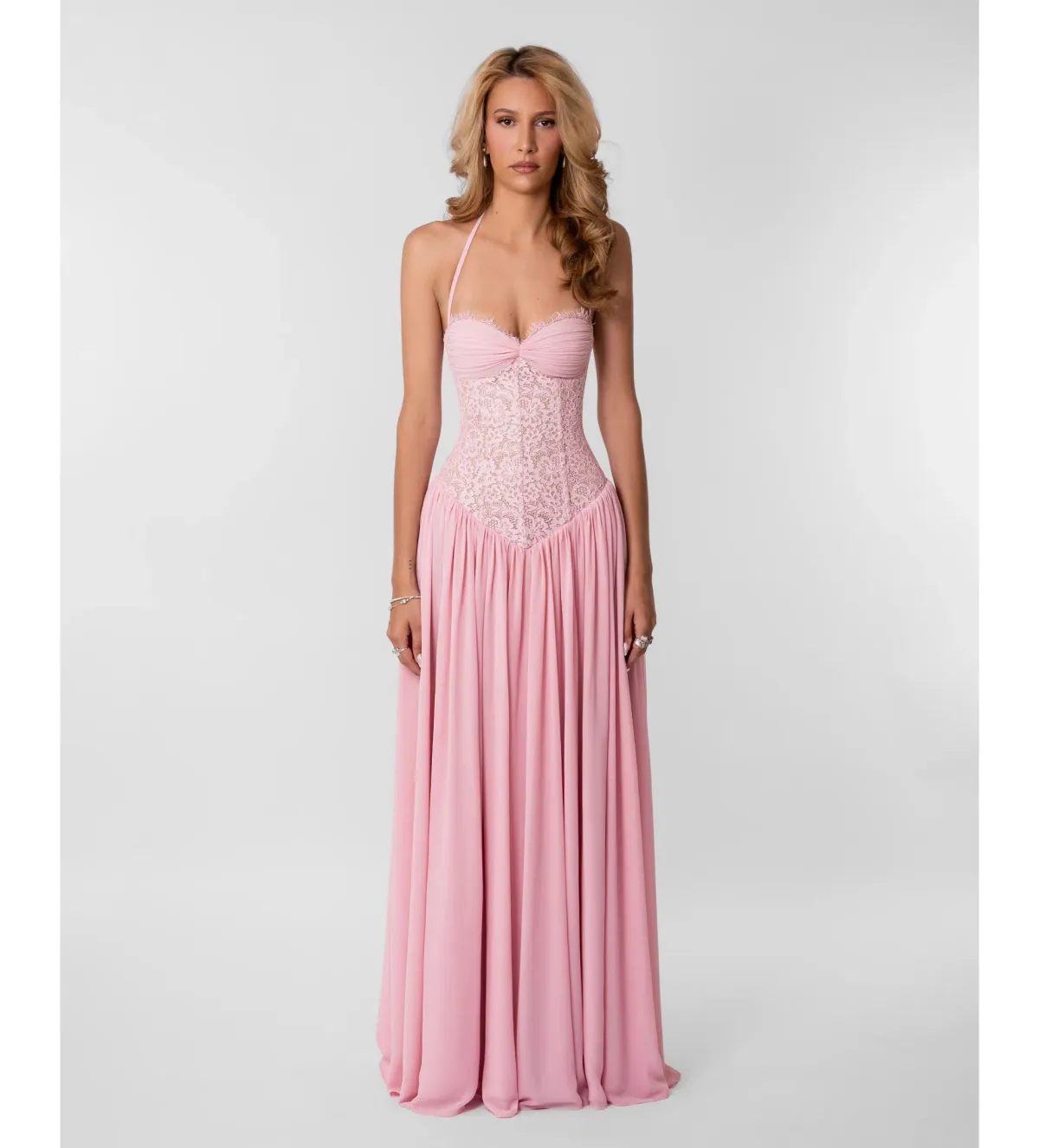 Fenity Faye Maxi Dress Pink Size 6 for rent on The Volte - main image