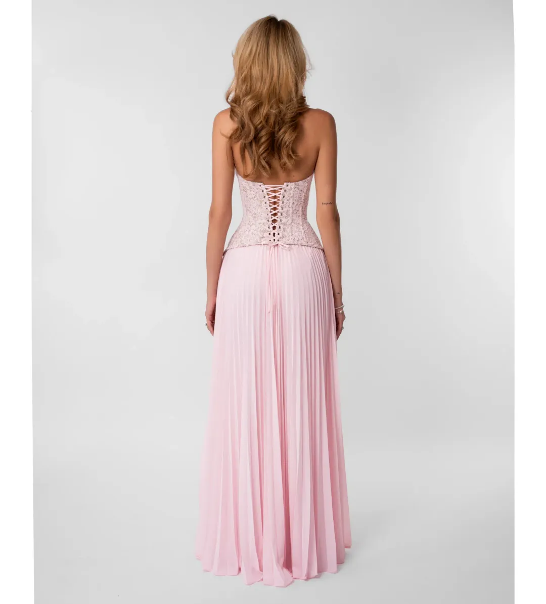 Fenity Gaia Maxi Dress Pink Size 6 for rent on The Volte - main image