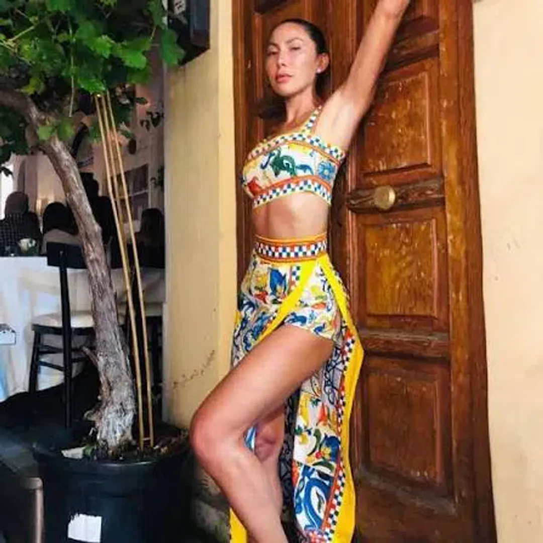 DOLCE & GABBANA MAJOLICA PRINT TWO PIECE SET PRINT SIZE 8 for rent on The Volte - main image