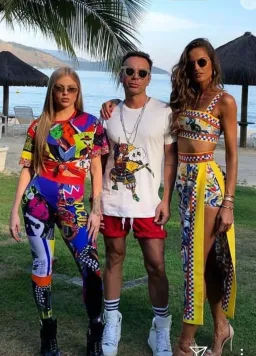 DOLCE & GABBANA MAJOLICA PRINT TWO PIECE SET PRINT SIZE 8 for rent on The Volte - image 6