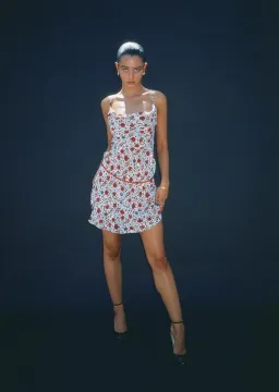 Realisation Par The Montague Mini Dress White Batik Floral Size XXS / AU 4 for rent on The Volte - image 1