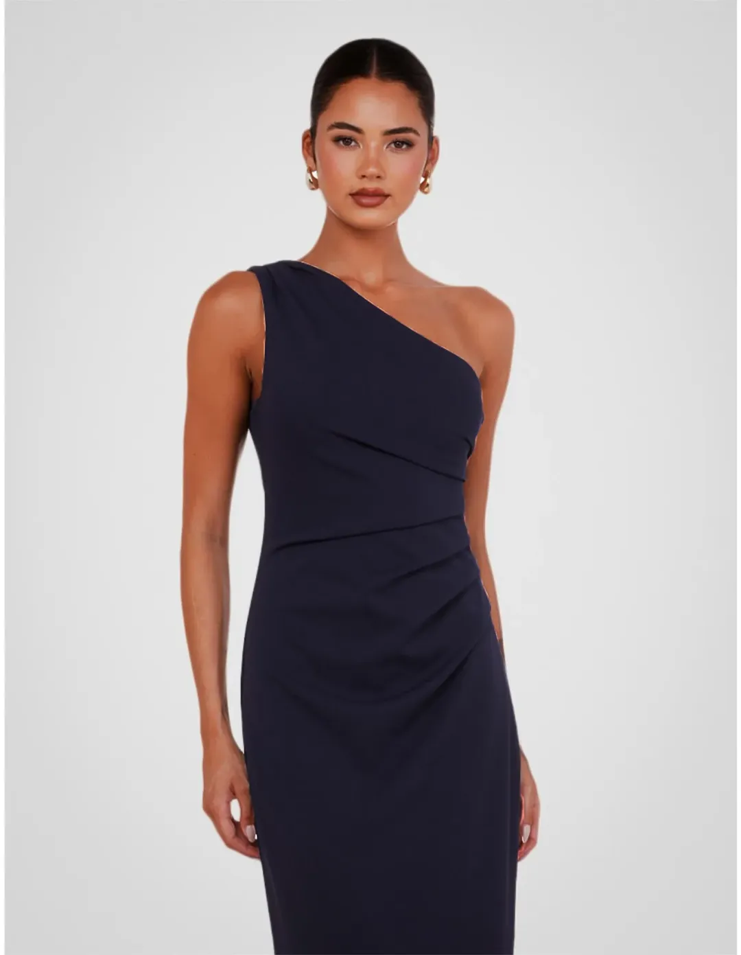 Pilgrim Dessie One Shoulder Maxi Navy Size 14 AU for rent on The Volte - main image