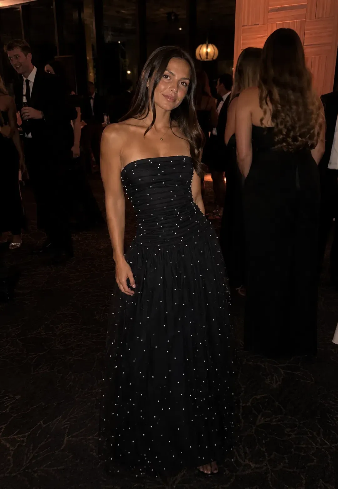 Aje Juniper Gown Black Size 8 for rent on The Volte - main image