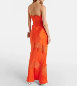 Adira Lace Trim Maxi Dress by Rebecca Valance, Size 12 for rent on The Volte - image 5