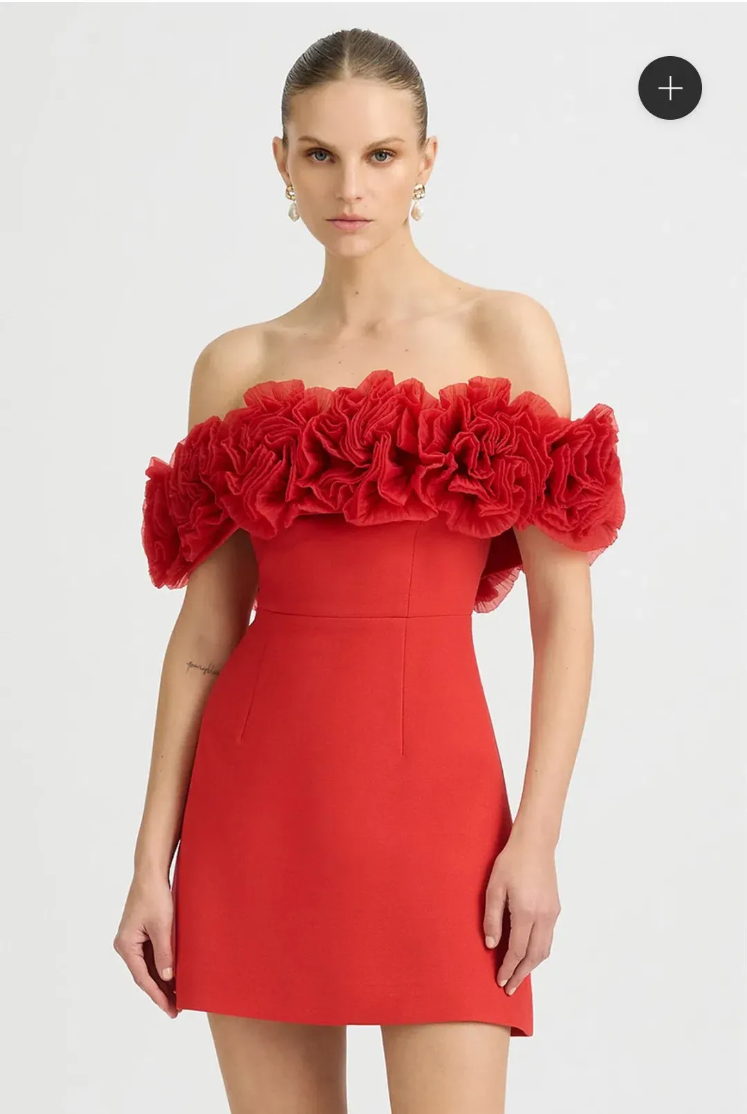 NAHLA MINI DRESS SORRENTO RED Size 12 for rent on The Volte - main image