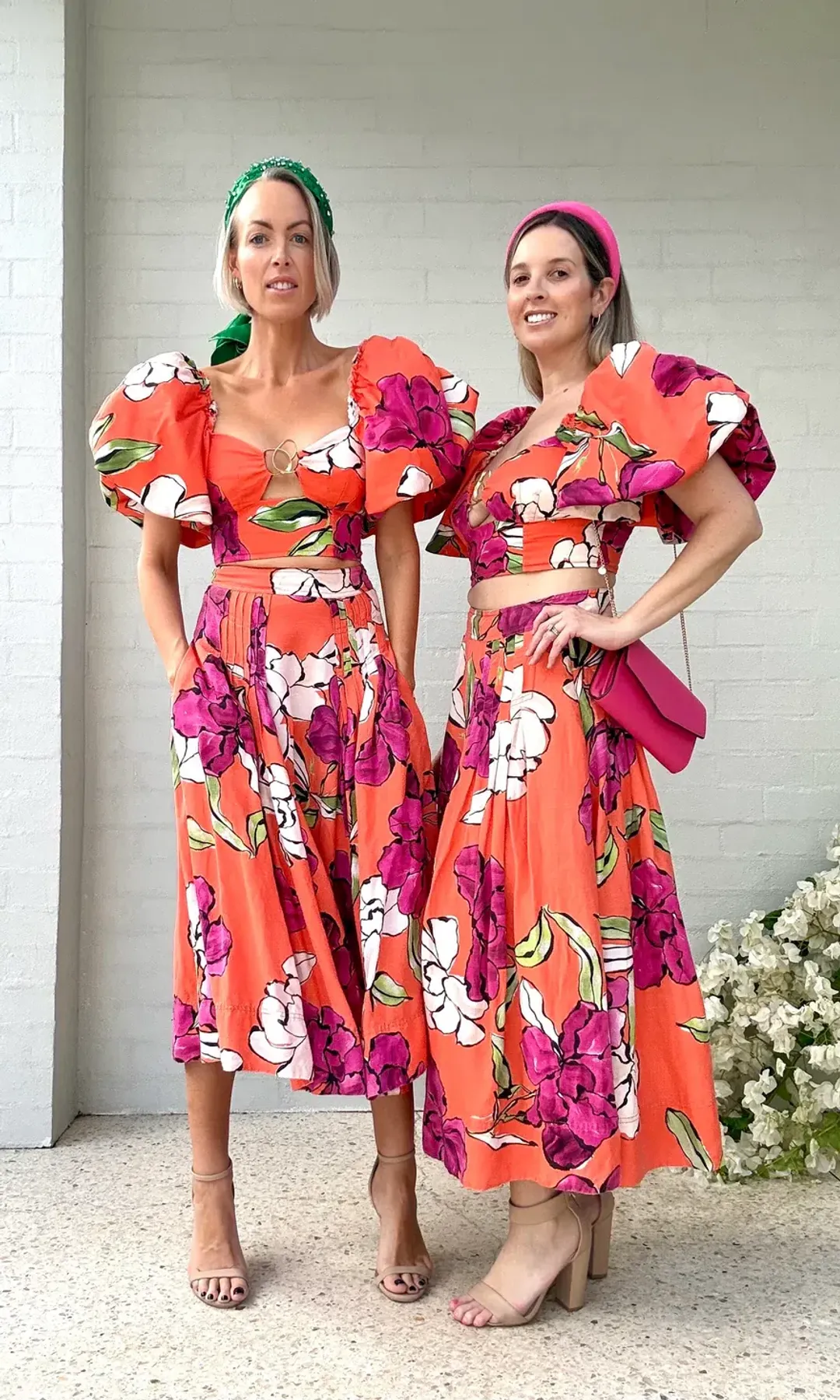 Aje Vivid Camellia Set Marcel Top Lewis Skirt Size 16 for rent on The Volte - main image