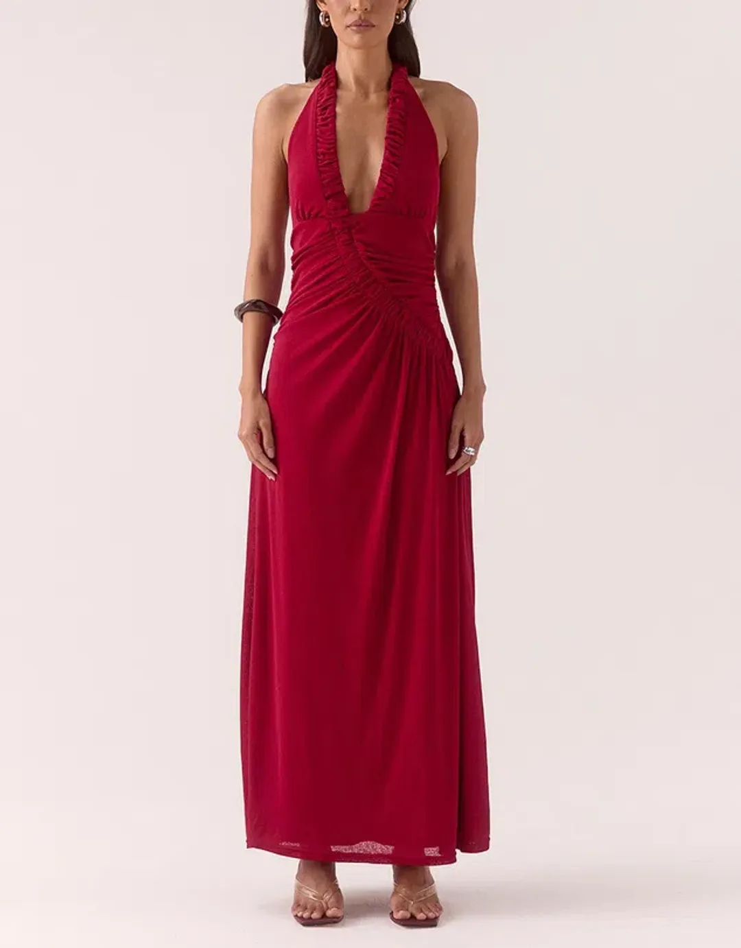 SOVERE STUDIO - Maxi Dress Raspberry Size 6 for rent on The Volte - main image