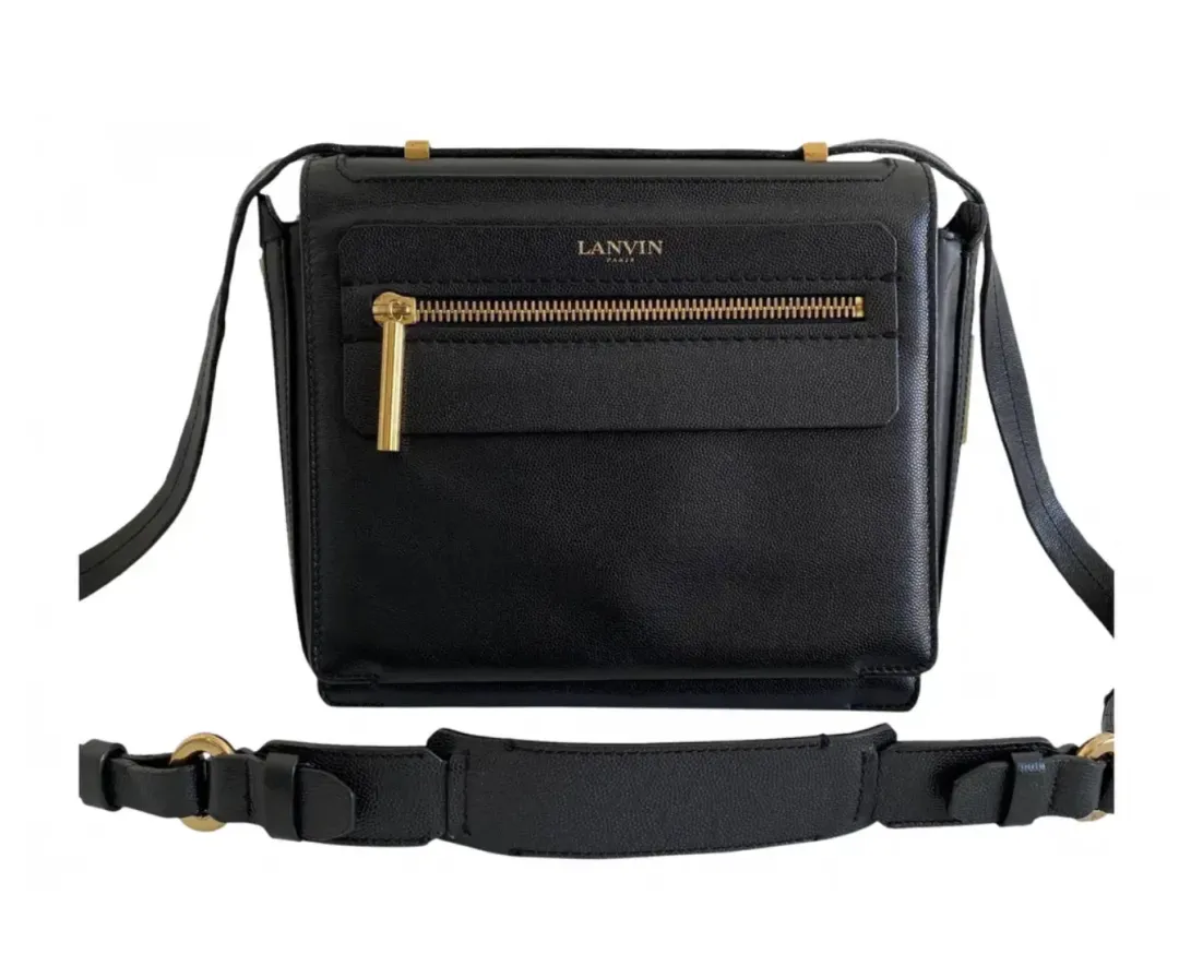 Lanvin Vintage Padam square flap crossbody bag  for rent on The Volte - main image