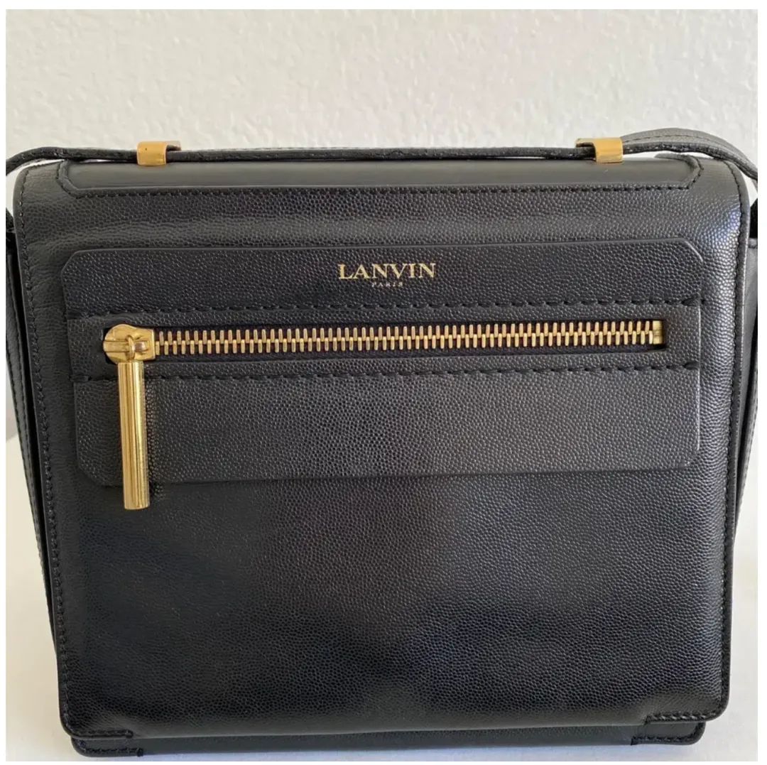 Lanvin Vintage Padam square flap crossbody bag  for rent on The Volte - main image