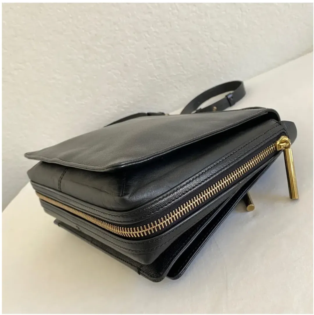 Lanvin Vintage Padam square flap crossbody bag  for rent on The Volte - main image