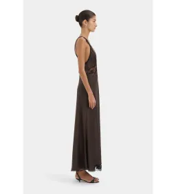 Sir the Label Aries Cut Out Maxi Gown Bitter Chocolate Size 0P for rent on The Volte - image 4