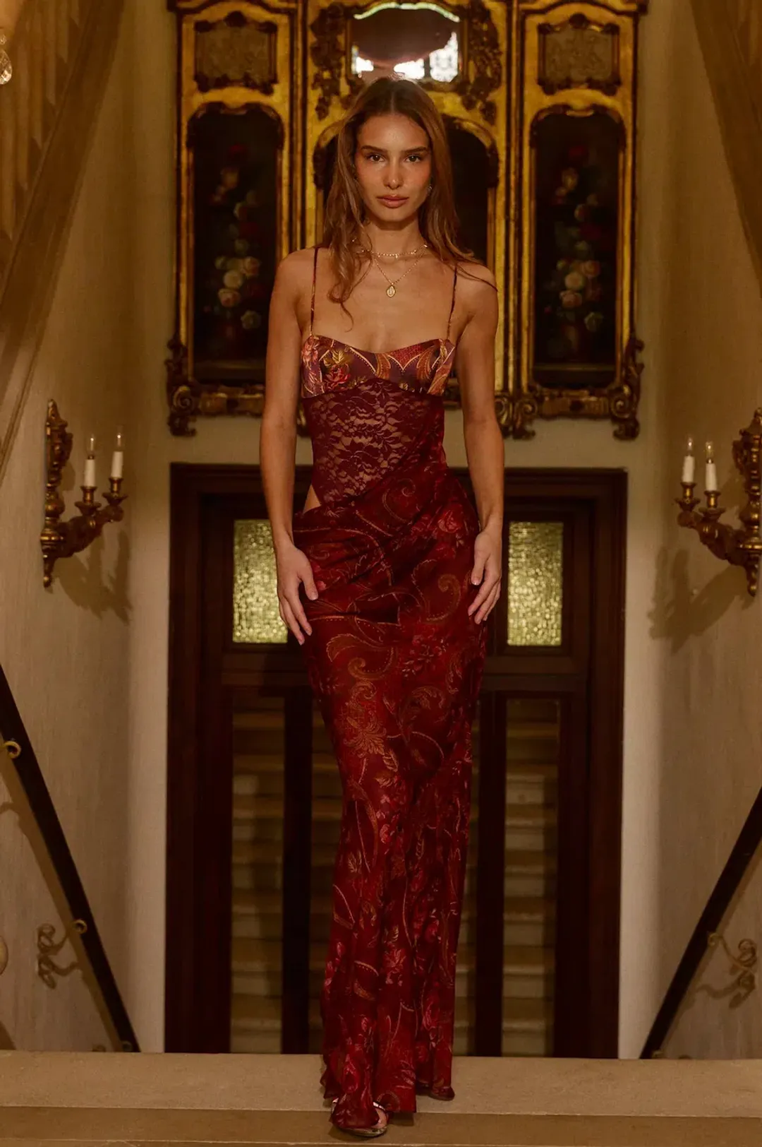 BYDEE VELORA MAXI DRESS IN ROSÉTTA SIZE S / AU 8 for rent on The Volte - main image