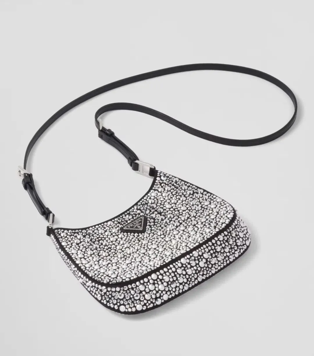 Prada Cleo Satin Bag with Rhinestones for rent on The Volte - main image