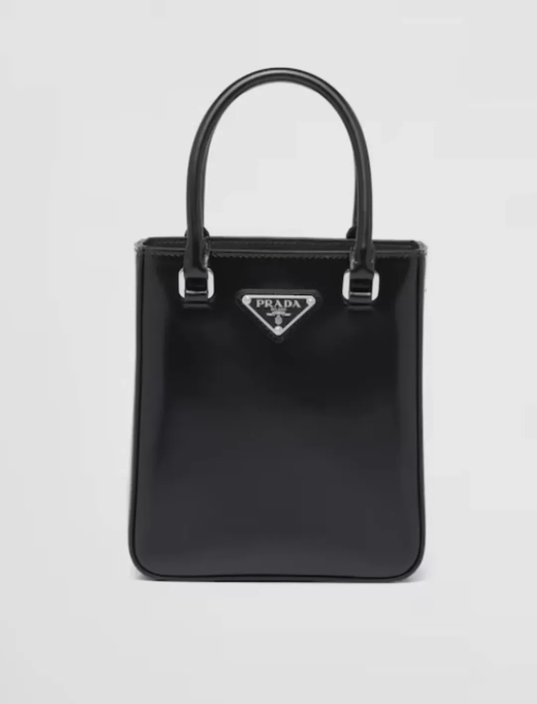 Prada Small Leather Brushed Tote for rent on The Volte - main image